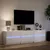Produktbild 5 för Tv-bänk med LEDs vit 180x34x50 cm konstruerat trä