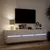 Produktbild 5 för Väggmonterad tv-bänk LEDs vit 180x31x45 cm