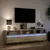 Produktbild 5 för Väggmonterad tv-bänk LEDs sonoma-ek 180x31x45 cm