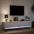 Produktbild 5 för Väggmonterad tv-bänk LEDs vit 180x31x38 cm