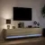 Produktbild 5 för Väggmonterad tv-bänk LEDs sonoma-ek 180x31x38 cm
