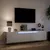Produktbild 5 för Väggmonterad tv-bänk LEDs vit 180x31x39,5 cm