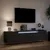 Produktbild 5 för Väggmonterad tv-bänk LEDs svart 180x31x39,5 cm