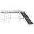 Produktbild 4 för Loftsäng utan madrass vit 90x200 cm massiv furu