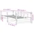 Produktbild 10 för Dagbädd utan madrass vit 80x200 cm massiv furu