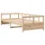 Produktbild 3 för Dagbädd naturfärgad 90x190 cm massiv furu