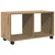 Produktbild 2 för Skåp med hjul ek 72x33x42,5 cm konstruerat trä