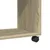 Produktbild 8 för Sidobord med hjul sonoma-ek 70x35x60 cm konstruerat trä