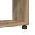 Produktbild 8 för Sidobord med hjul ek 70x35x60 cm konstruerat trä