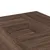 Produktbild 7 för Soffbord brun ek 80x80x40 cm konstruerat trä