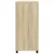 Produktbild 5 för Skåp med hjul sonoma-ek 55x40x91 cm konstruerat trä
