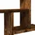 Produktbild 8 för Vägghyllor 2 st rökfärgad ek 38x12x38 cm konstruerat trä