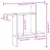 Produktbild 11 för Vägghyllor 2 st rökfärgad ek 50x12x50 cm konstruerat trä