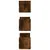 Produktbild 5 för Vägghyllor 3 st rökfärgad ek 58x18x18 cm konstruerat trä