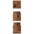 Produktbild 5 för Vägghyllor 3 st åldrat trä 58x18x18 cm konstruerat trä