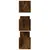 Produktbild 5 för Vägghyllor 3 st rökfärgad ek 80x18x18 cm konstruerat trä