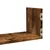 Produktbild 8 för Vägghyllor 3 st rökfärgad ek 80x18x18 cm konstruerat trä