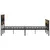 Produktbild 5 för Sängram utan madrass metall rökfärgad ek 183x213 cm