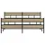 Produktbild 4 för Sängram utan madrass metall sonoma-ek 183x213 cm