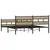 Produktbild 6 för Sängram utan madrass metall sonoma-ek 183x213 cm