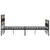 Produktbild 5 för Sängram utan madrass metall sonoma-ek 200x200 cm