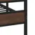 Produktbild 7 för Sängram utan madrass metall brun ek 150x200 cm