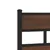 Produktbild 8 för Sängram utan madrass metall brun ek 150x200 cm