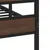 Produktbild 7 för Sängram utan madrass metall brun ek 160x200 cm