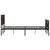 Produktbild 5 för Sängram utan madrass metall brun ek 183x213 cm