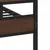 Produktbild 7 för Sängram utan madrass metall brun ek 183x213 cm