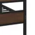 Produktbild 7 för Sängram utan madrass metall brun ek 200x200 cm