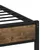 Produktbild 7 för Sängram utan madrass metall rökfärgad ek 183x213 cm