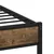 Produktbild 7 för Sängram utan madrass metall rökfärgad ek 193x203 cm