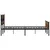 Produktbild 5 för Sängram utan madrass metall rökfärgad ek 183x213 cm