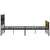 Produktbild 5 för Sängram utan madrass metall rökfärgad ek 193x203 cm