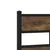 Produktbild 8 för Sängram utan madrass metall rökfärgad ek 193x203 cm