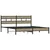 Produktbild 3 för Sängram utan madrass metall sonoma-ek 183x213 cm