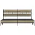 Produktbild 4 för Sängram utan madrass metall sonoma-ek 183x213 cm
