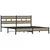 Produktbild 3 för Sängram utan madrass metall sonoma-ek 193x203 cm