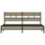 Produktbild 4 för Sängram utan madrass metall sonoma-ek 193x203 cm