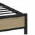 Produktbild 7 för Sängram utan madrass metall sonoma-ek 180x200 cm