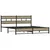 Produktbild 3 för Sängram utan madrass metall sonoma-ek 183x213 cm