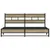 Produktbild 4 för Sängram utan madrass metall sonoma-ek 183x213 cm