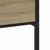 Produktbild 7 för Sängram utan madrass metall sonoma-ek 183x213 cm