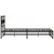 Produktbild 5 för Sängram utan madrass metall sonoma-ek 193x203 cm