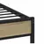 Produktbild 7 för Sängram utan madrass metall sonoma-ek 200x200 cm