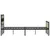 Produktbild 5 för Sängram utan madrass metall sonoma-ek 180x200 cm