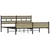 Produktbild 3 för Sängram utan madrass metall sonoma-ek 183x213 cm