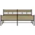 Produktbild 4 för Sängram utan madrass metall sonoma-ek 183x213 cm