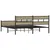 Produktbild 6 för Sängram utan madrass metall sonoma-ek 183x213 cm